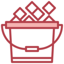 food and restaurant,box,Tools and utensils,ice,ice cubes,bucket,ice bucket,ice box